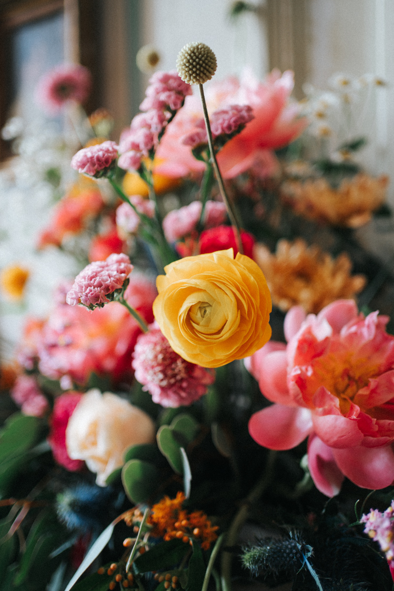 fleurs colorées mariage
